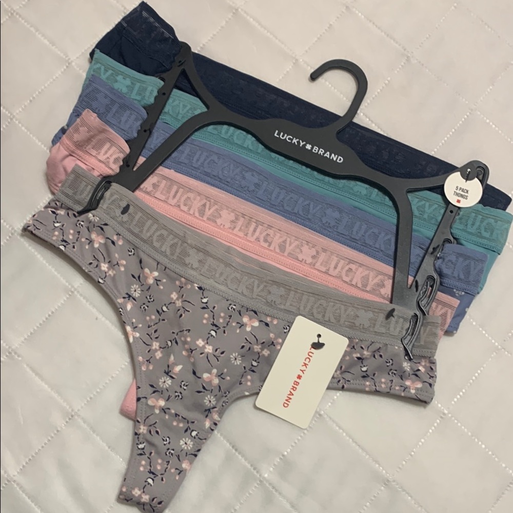 Lucky Brand 5pack Thong Panties